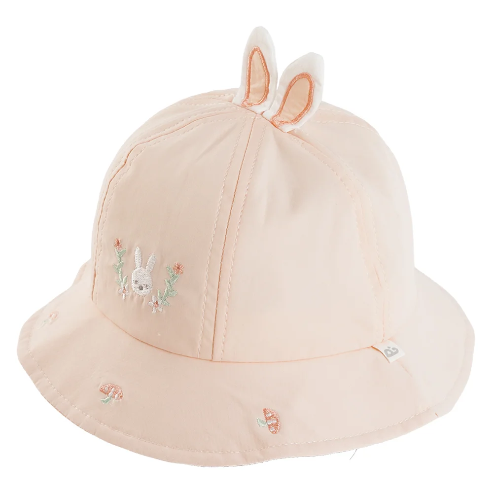 Nón vành tròn bé gái 1-3Y Animo A2508_MN020 (48cm,Hồng nhạt)