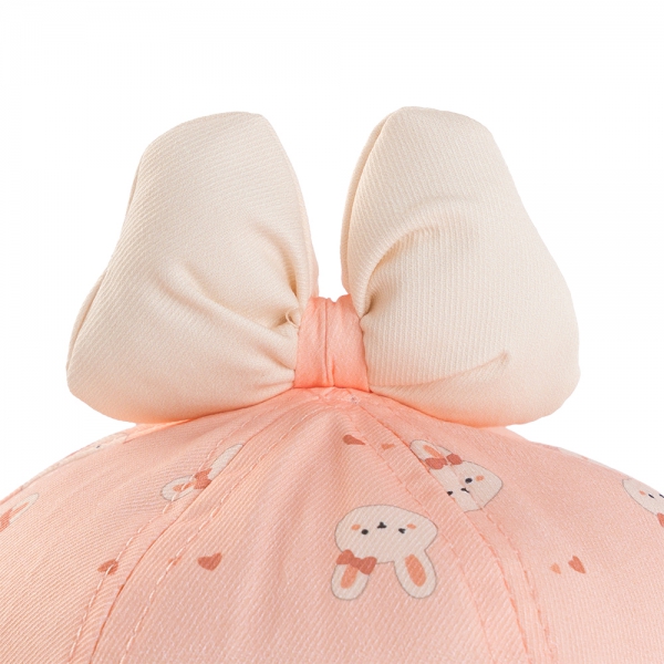 Nón vành tròn bé gái 1-3Y Animo A2508_MN019 (50cm,Hồng)