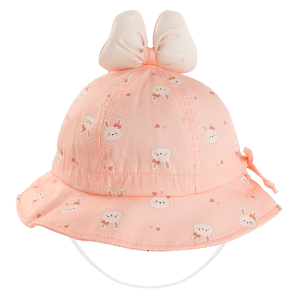 Nón vành tròn bé gái 1-3Y Animo A2508_MN019 (50cm,Hồng)