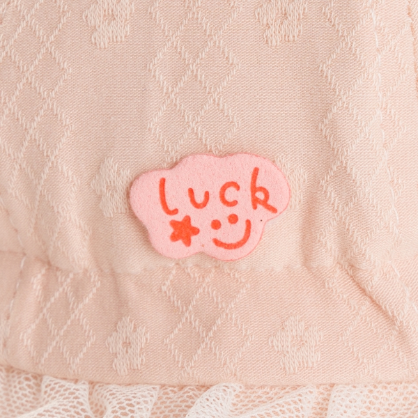 Nón em bé gái 0-12M vành tròn Animo A2508_MN016 (46cm,Hồng nhạt)