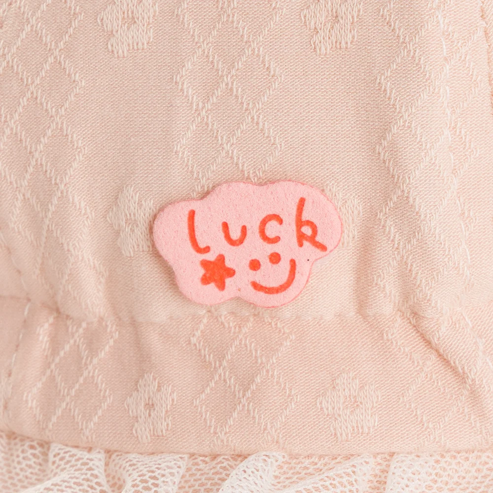 Nón em bé gái 0-12M vành tròn Animo A2508_MN016 (46cm,Hồng nhạt)