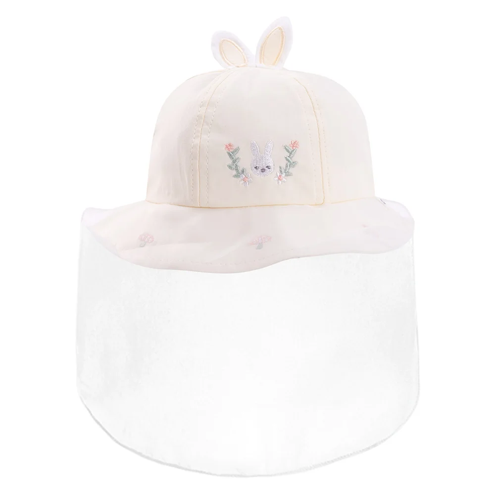 Nón vành tròn khăn voan bé gái 0-12M Animo A2508_MN009 (46cm, Trắng)