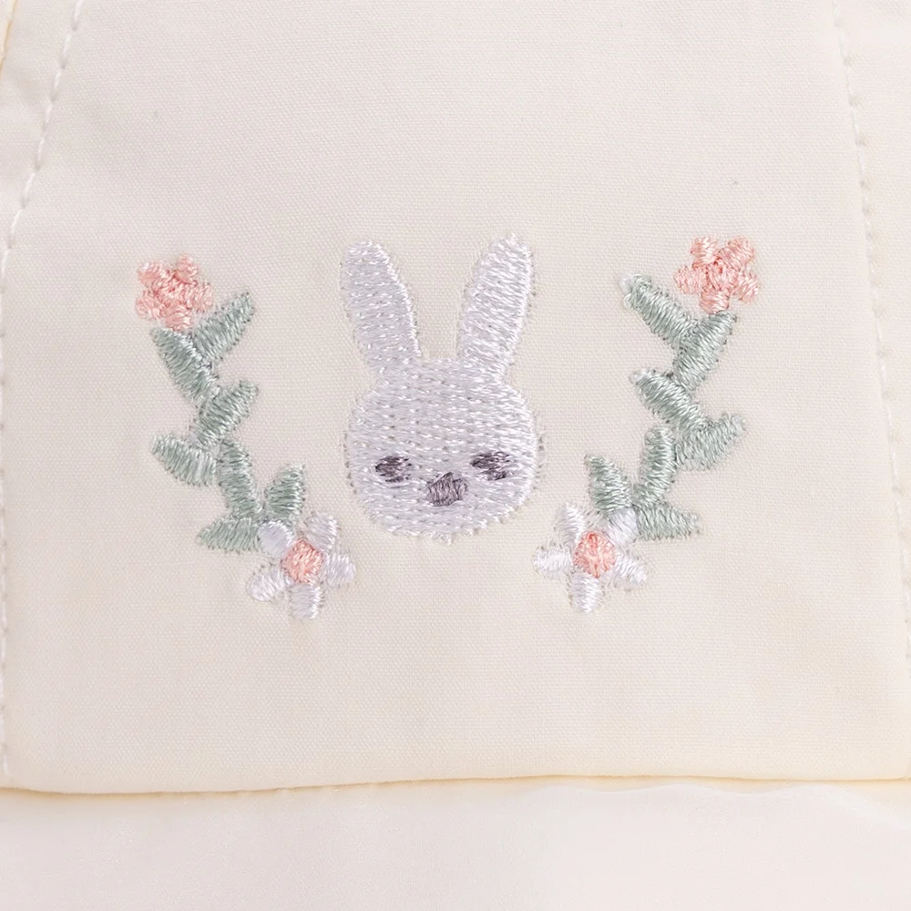 Nón vành tròn khăn voan bé gái 0-12M Animo A2508_MN009 (46cm, Trắng)