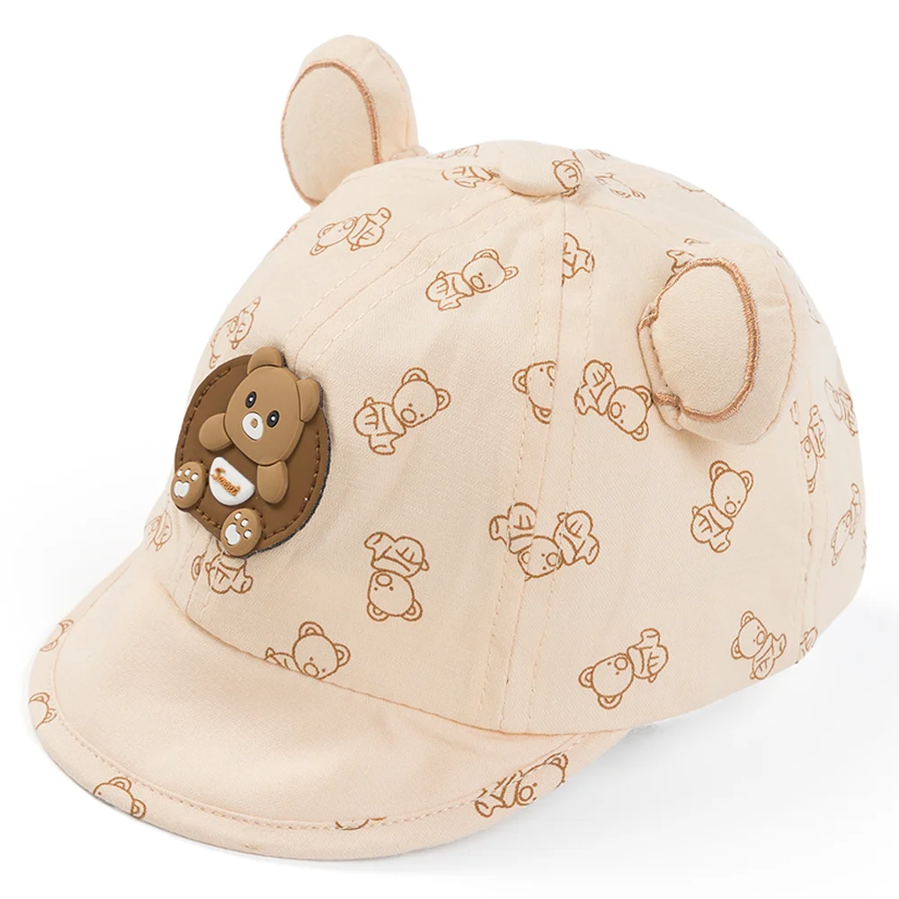 Nón em bé trai 0-12M lưỡi trai Animo A2508_MN013 (46cm, Màu be)