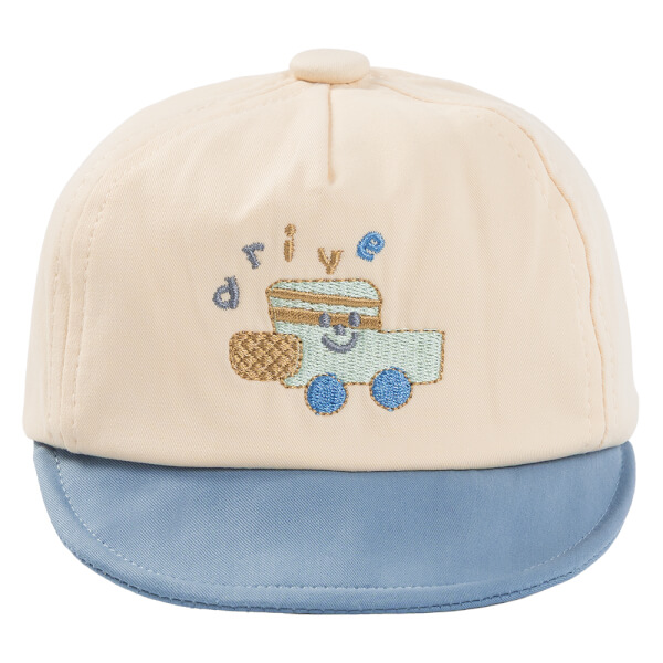 Nón em bé trai 0-12M lưỡi trai Animo A2508_MN012 (44cm, Kem-Xanh)