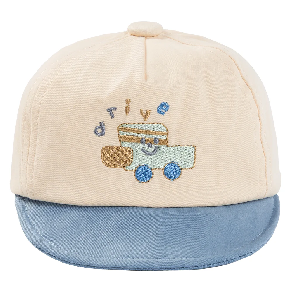 Nón em bé trai 0-12M lưỡi trai Animo A2508_MN012 (44cm, Kem-Xanh)