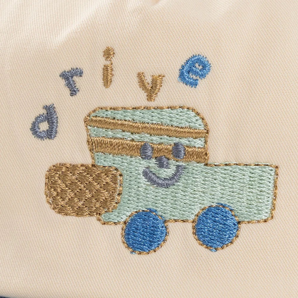 Nón em bé trai 0-12M lưỡi trai Animo A2508_MN012 (44cm, Kem-Xanh)