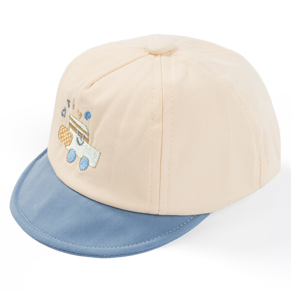 Nón em bé trai 0-12M lưỡi trai Animo A2508_MN012 (44cm, Kem-Xanh)