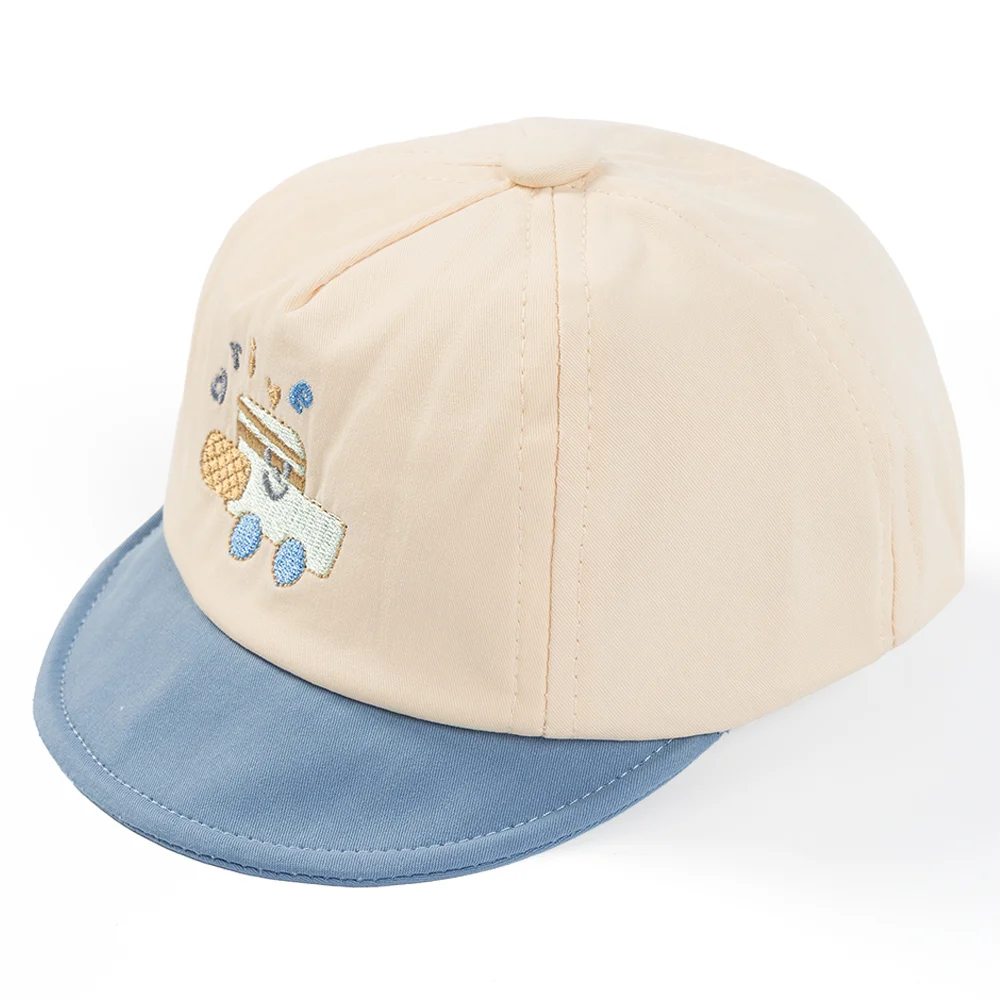 Nón em bé trai 0-12M lưỡi trai Animo A2508_MN012 (44cm, Kem-Xanh)