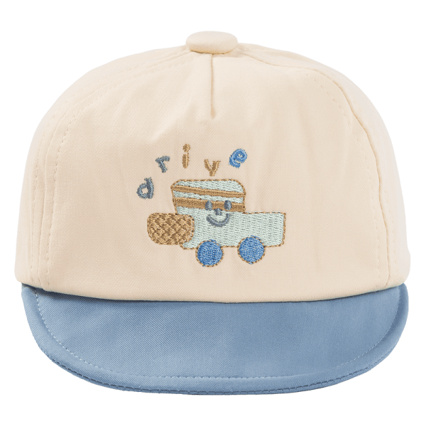 Nón em bé trai 0-12M lưỡi trai Animo A2508_MN012 (44cm, Kem-Xanh)