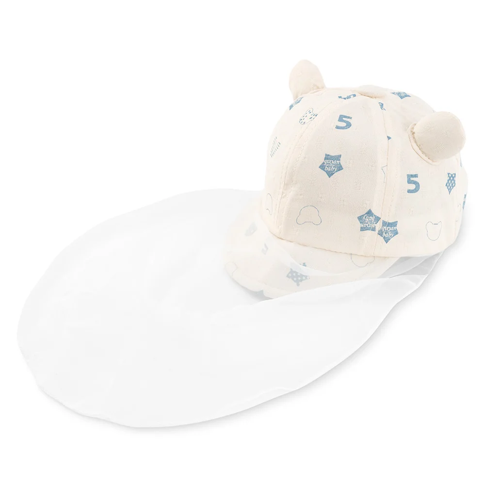 Nón lưỡi trai khăn voan bé trai 0-12M Animo A2508_MN008 (44cm, Kem họa tiết)