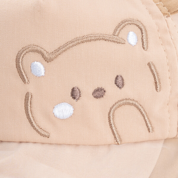 Nón lưỡi trai khăn voan bé trai 0-12M Animo A2508_MN007 (46cm, Màu be)