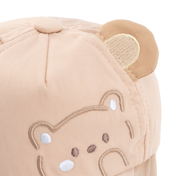 Nón lưỡi trai khăn voan bé trai 0-12M Animo A2508_MN007 (46cm, Màu be)