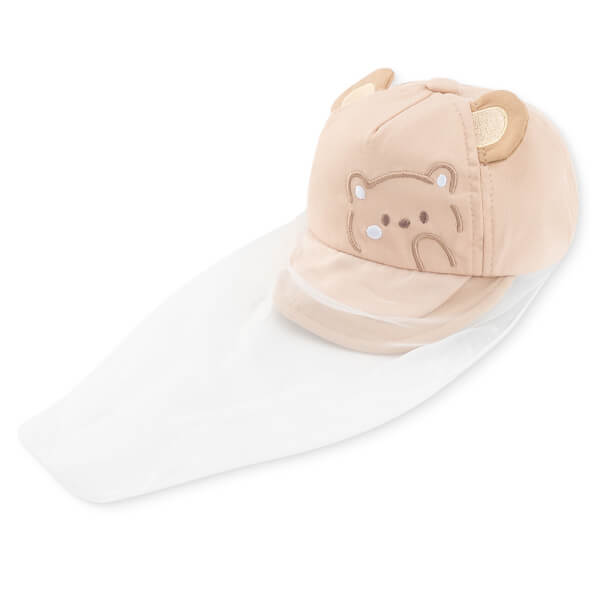 Nón lưỡi trai khăn voan bé trai 0-12M Animo A2508_MN007 (46cm, Màu be)