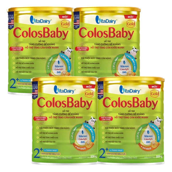 Combo 4 Sữa ColosBaby Gold 2+ 800g - S (Trên 2 tuổi)