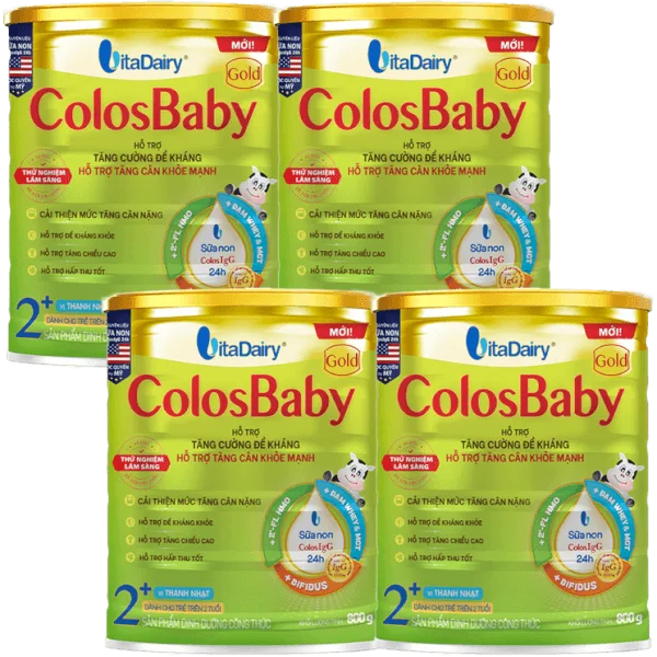 Combo 4 Sữa ColosBaby Gold 2+ 800g - S (Trên 2 tuổi)