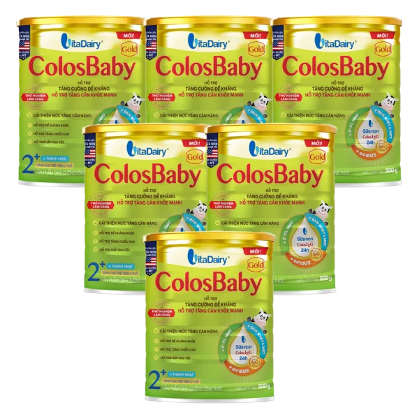Combo 6 SPDD công thức ColosBaby Gold 2  800g - S (Mới)