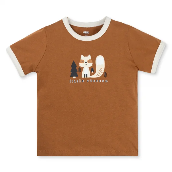 Bộ bé trai ngắn Animo Easy HN0126028 (1-4Y,Nâu-kem)