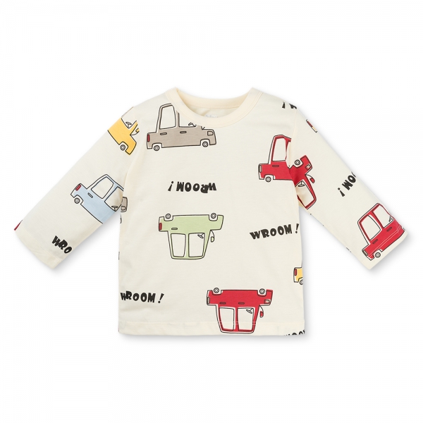 Bộ bé trai dài Animo Easy HN0126026 (1-4Y,Kem-đỏ)