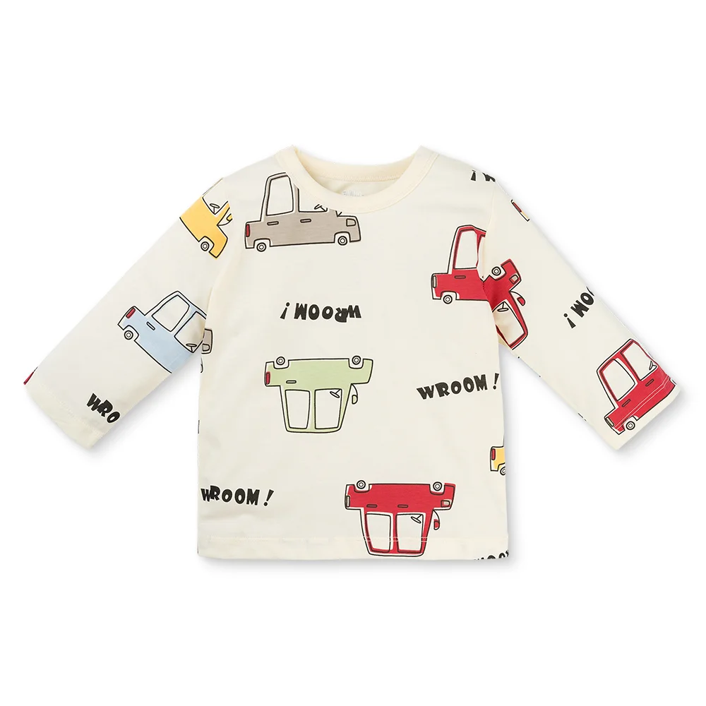 Bộ bé trai dài Animo Easy HN0126026 (1-4Y,Kem-đỏ)