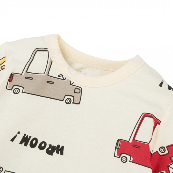 Bộ bé trai dài Animo Easy HN0126026 (1-4Y,Kem-đỏ)