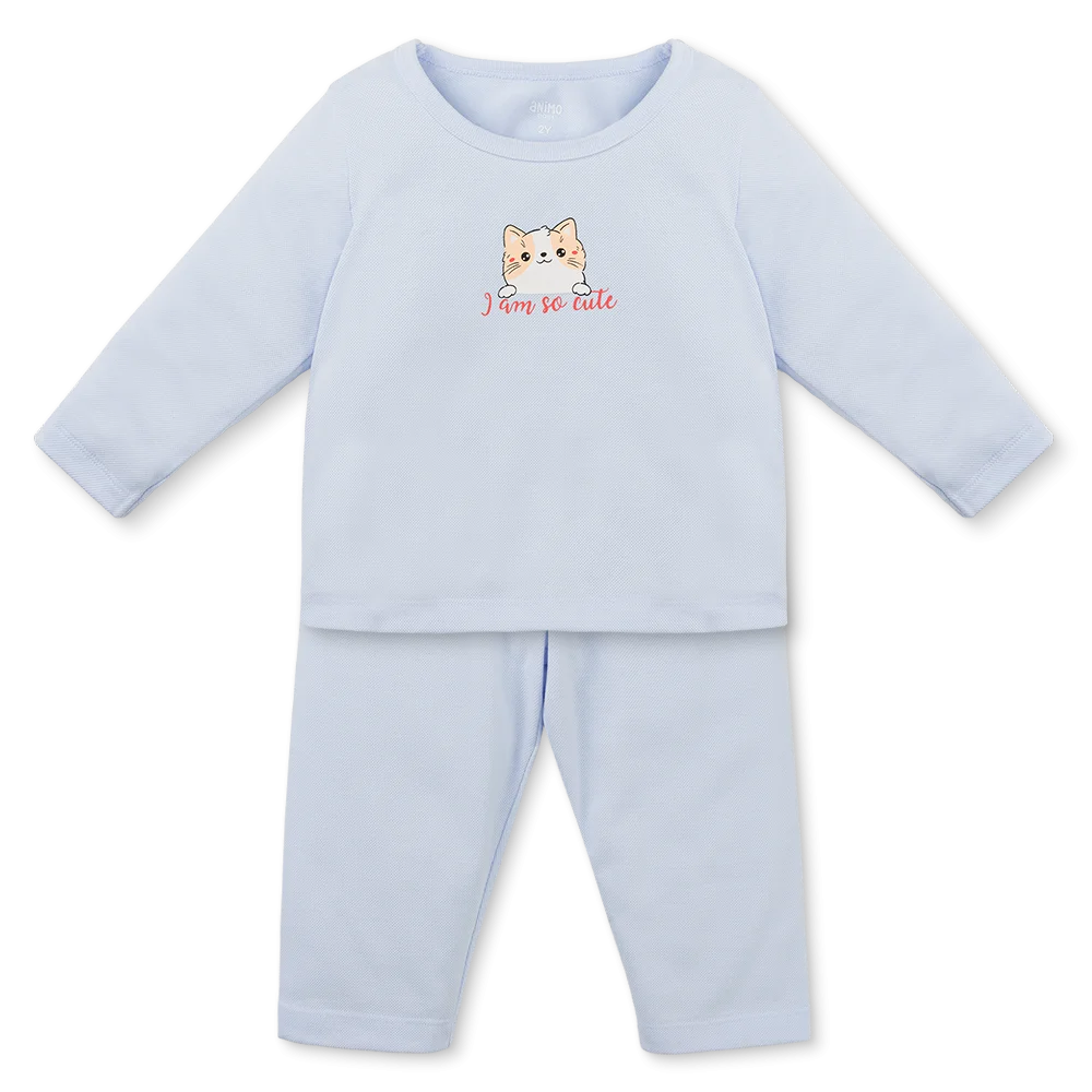 Bộ bé gái dài Animo Easy TQ1225056 (1-4Y,Dương)