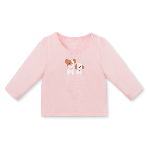 Bộ bé gái dài Animo Easy TQ1225055 (1-4Y,Hồng)