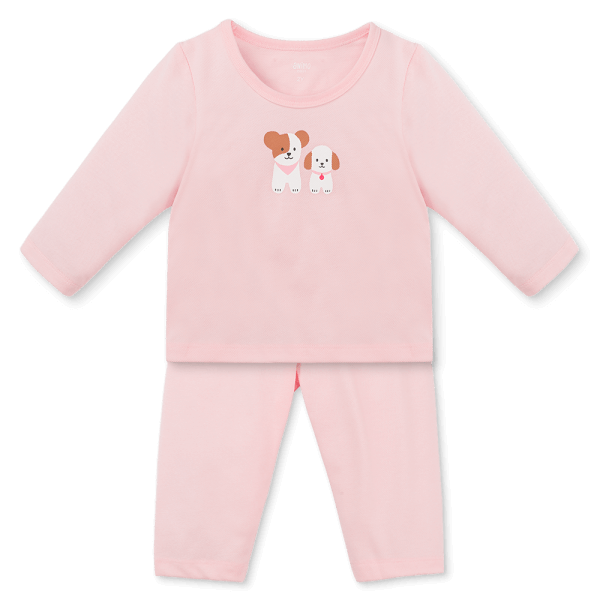 Bộ bé gái dài Animo Easy TQ1225055 (1-4Y,Hồng)