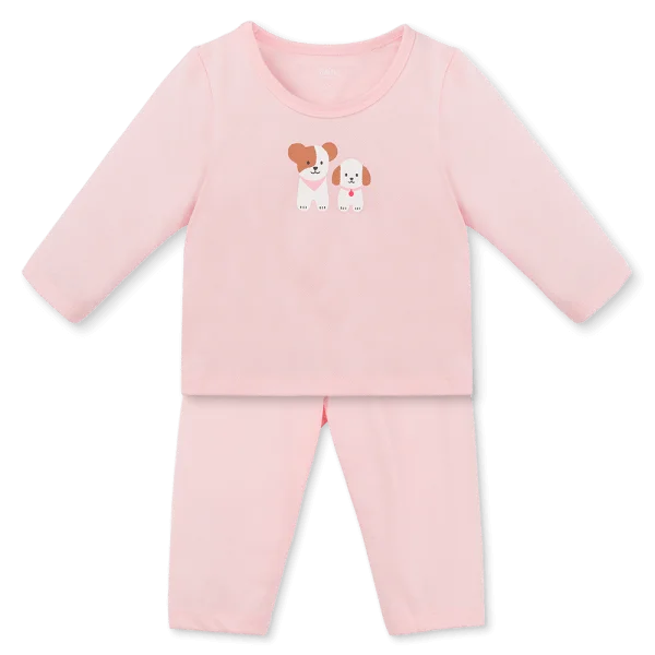 Bộ bé gái dài Animo Easy TQ1225055 (1-4Y,Hồng)