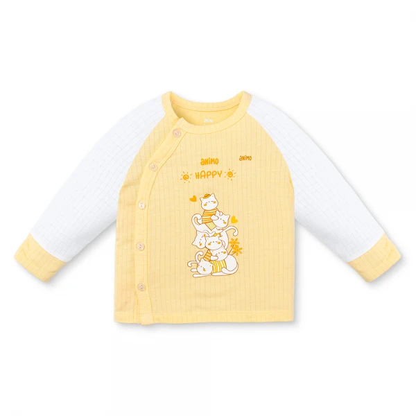 Set 2 bộ rayon chống muỗi dài Animo VD1225024 (0-24M, Trắng-vàng kem, NN06)