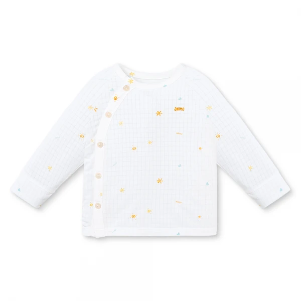 Set 2 bộ rayon chống muỗi dài Animo VD1225024 (0-24M, Trắng-vàng kem, NN06)