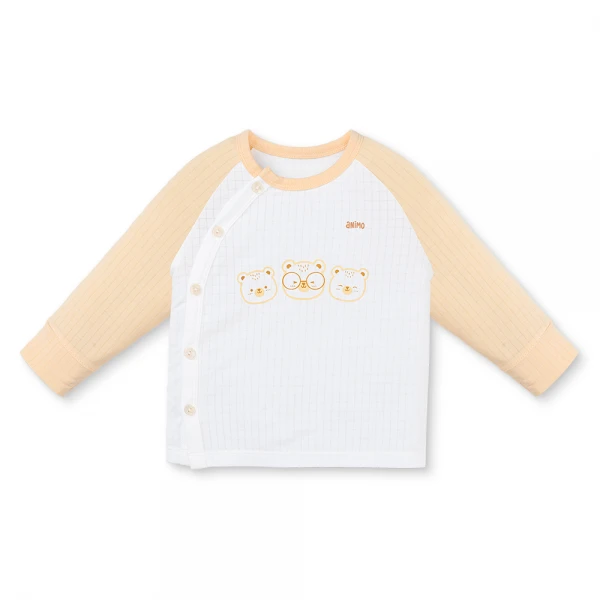 Set 2 bộ rayon chống muỗi dài Animo VD1225023 (0-24M, Trắng-be nhạt, NN06)