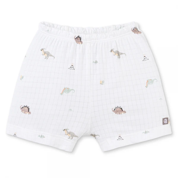 Set 2 bộ rayon chống muỗi ngắn Animo VD1025032 (0-24M, Trắng-xám nâu,NN06)