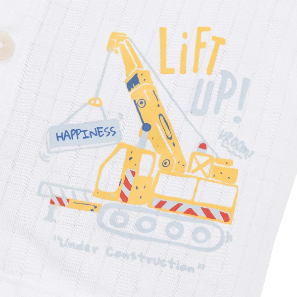 Set 2 bộ rayon chống muỗi ngắn Animo VD1025030 (0-24M, Trắng-xám xanh ,NN06)