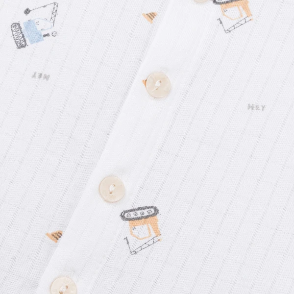 Set 2 bộ rayon chống muỗi ngắn Animo VD1025030 (0-24M, Trắng-xám xanh ,NN06)