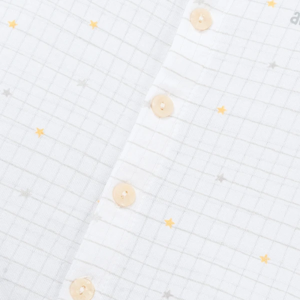 Set 2 bộ rayon chống muỗi ngắn Animo VD1025029 (0-24M, Trắng-xám, NN06)