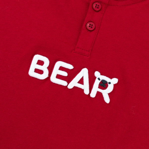 Bộ bé trai ngắn nón có tai Animo HN1125002 (1-6Y,Đỏ-xám, DD01)