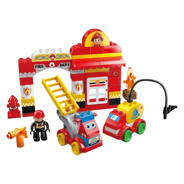 Hộp xếp hình mô hình cứu hỏa YN650273 C508