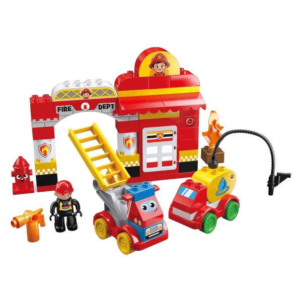 Hộp xếp hình mô hình cứu hỏa YN650273 C508