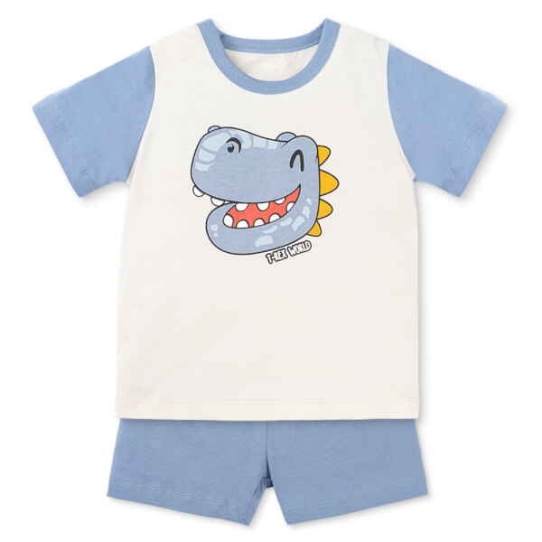 Bộ bé trai ngắn Animo Easy HN0126029 (1-4Y, Kem-dương)