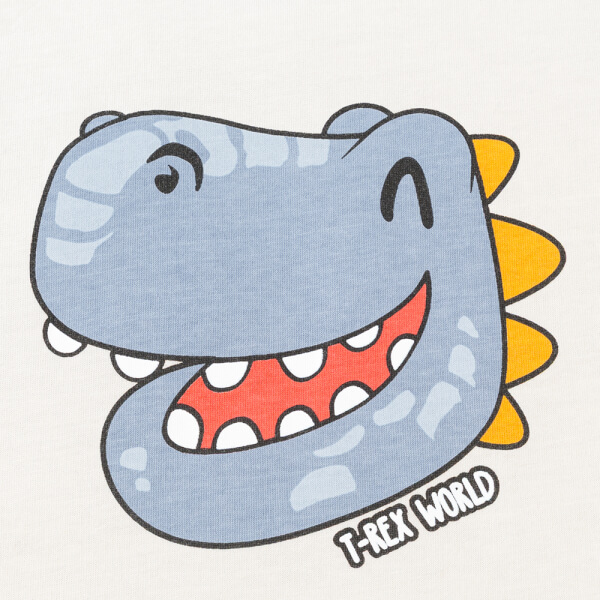 Bộ bé trai ngắn Animo Easy HN0126029 (1-4Y, Kem-dương)