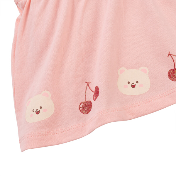 Bộ bé gái nhún ngực Animo LU1125044 (1-6Y, Hồng-kem,TT01)