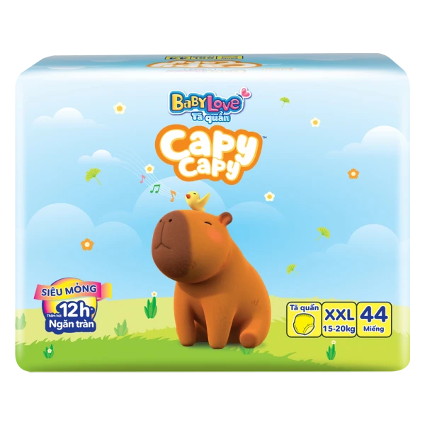 Tã quần Babylove Capy Capy XXL44 Miếng