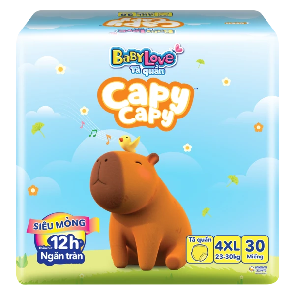 Tã quần Babylove Capy Capy XXXXL30 Miếng