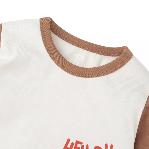 Bộ bé trai dài Animo Easy HN1125080 (1-4Y, Kem-nâu)