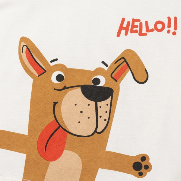 Bộ bé trai dài Animo Easy HN1125080 (1-4Y, Kem-nâu)