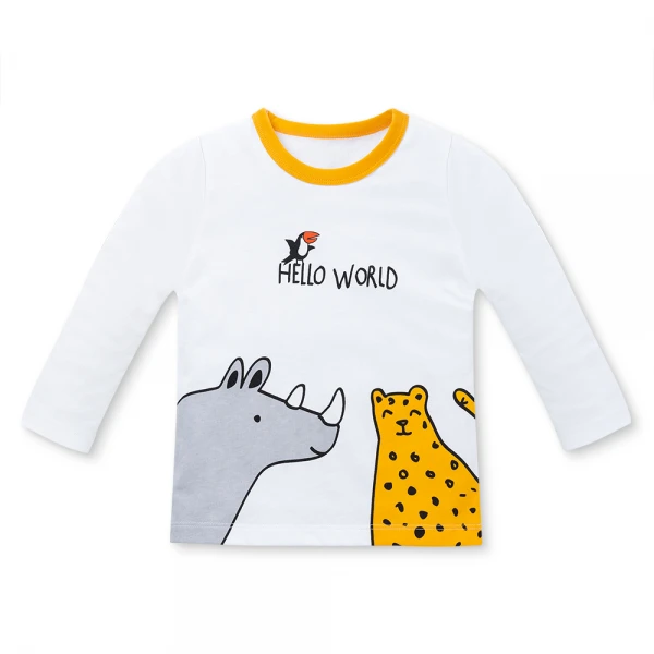 Bộ bé trai dài Animo Easy HN1125081 (1-4Y, Trắng-vàng)