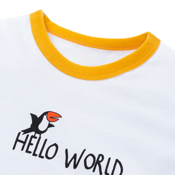 Bộ bé trai dài Animo Easy HN1125081 (1-4Y, Trắng-vàng)