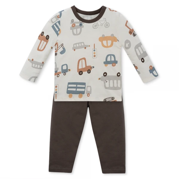 Bộ bé trai dài Animo Easy HN1125086 (1-4Y, Kem-nâu)