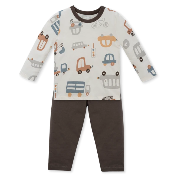 Bộ bé trai dài Animo Easy HN1125086 (1-4Y, Kem-nâu)